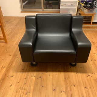 特注1人掛け合皮ソファー 値下げしました！