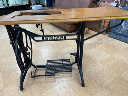 【希少！】SINGER シンガー ミシン台 作業台 アンティーク ヴィンテージ