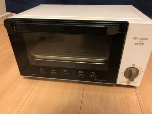 MORITA オーブントースター  900W 鉄板付き TT-B900A