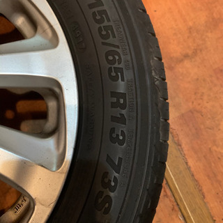 タイヤ＋ホイール 155/65R13 3月末まで値下げの画像