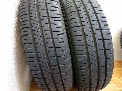 ガリ無し 軽カー用ブラポリ エンケイ SMAXアルミ付き 19年ダンロップ夏タイヤ155/65R14 