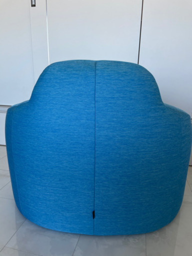 リーンロゼ　ligne roset パンプキン　青　ハイバックソファー