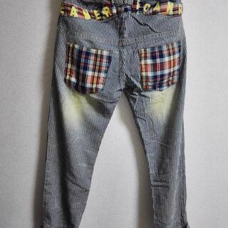 新品タグ付き 　USED 加工ダメージ デニムパンツの画像