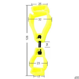 黒2個　グローブホルダー グローブクリップ 手袋の画像