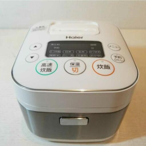 ☆美品☆ 2019年製 Haier ハイアール 3合炊き マイコンジャー炊飯器 JJ-M31D ホワイト