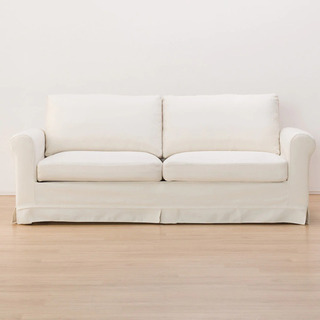 3人用布張りソファの画像