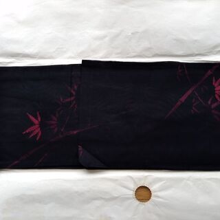 夏用シースルー着物　黒色の画像