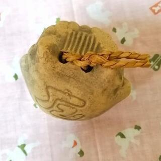 鬼 置物 土鈴 厄除け 焼き物 骨董品 アンティーク コレクションの画像