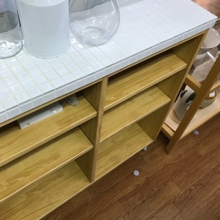 希少 モモナチュラル アイランドキッチン タイル天板付き モモ