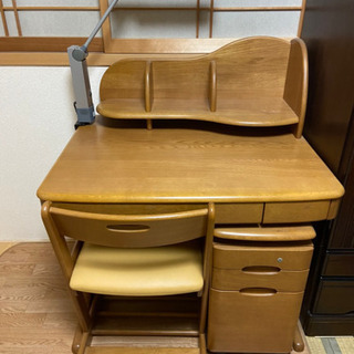 カリモク学習机　美品です