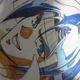 内田順久さんサイン入りキャラクター色紙の画像