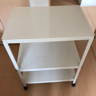 スチールラック白の画像
