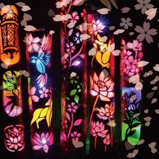 竹灯り 彩シリーズ 〜蓮の池〜 竹灯籠 極太孟宗竹