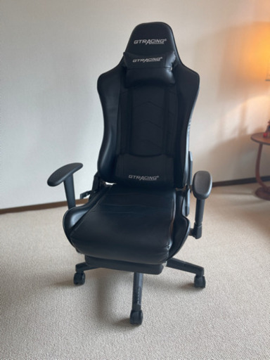 中古　GTracing ゲーミングチェア オットマン オフィスチェア デスクチェア