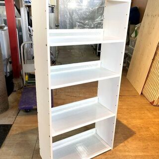 札幌近郊　送料無料　フランフラン　スチールラック　ホワイト　幅6...