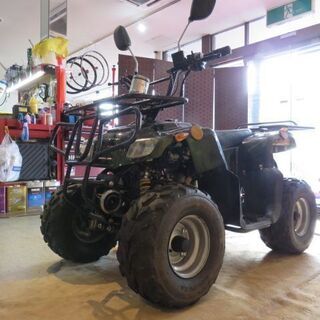 □ICE BEAR HL50 アイスベアー 中華バギー 50cc ATV 迷彩 カモ柄 ミニカー登録 エンジン実動! バイク 四輪バギー 公道走行OK 札幌の画像