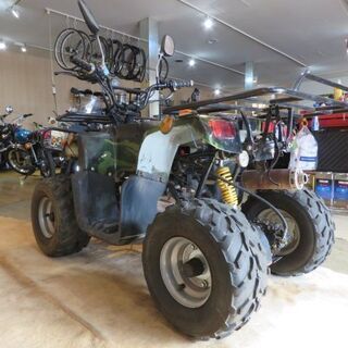 □ICE BEAR HL50 アイスベアー 中華バギー 50cc ATV 迷彩 カモ柄 ミニカー登録 エンジン実動! バイク 四輪バギー 公道走行OK 札幌の画像