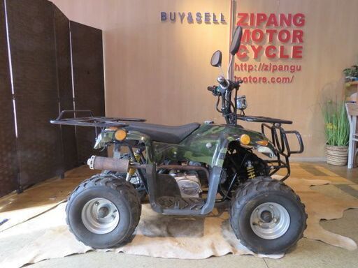 □ICE BEAR HL50 アイスベアー 中華バギー 50cc ATV 迷彩 カモ柄 ミニカー登録 エンジン実動! バイク 四輪バギー 公道走行OK 札幌