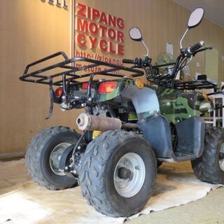 □ICE BEAR HL50 アイスベアー 中華バギー 50cc ATV 迷彩 カモ柄 ミニカー登録 エンジン実動! バイク 四輪バギー 公道走行OK 札幌の画像