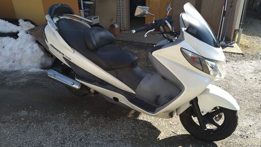 決まりました！ｽｽﾞｷ SUZUKI スカイウエイブ250S CJ43A 実動だった ｲﾝｼﾞｪｸｼｮﾝ 書類＆鍵あり 山形発 自社陸送あり