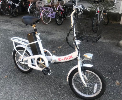 ★ペダル走行・アシスト走行・フル電動走行の3Wayタイプ　16インチインチ 折りたたみ電動自転車   E-RUN