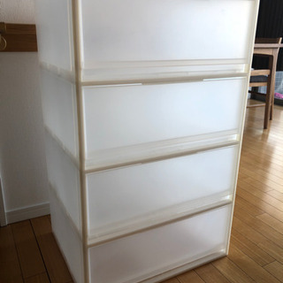 無印良品　収納ケース　引き出しタイプ4段の画像
