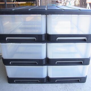 プラ製　収納　引出し　6杯　押し入れ向け