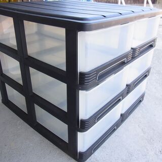 プラ製　収納　引出し　6杯　押し入れ向けの画像