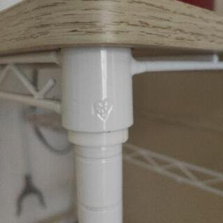 アイリスオーヤマ　廃盤品　ホワイトキッチンレンジラック(ラックのみ)の画像