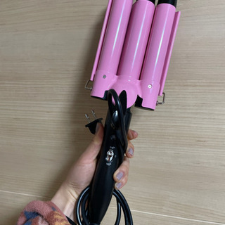 三連ウェーブアイロン　ヘアアイロン