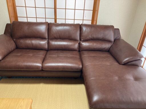 L字カウチ新品状態