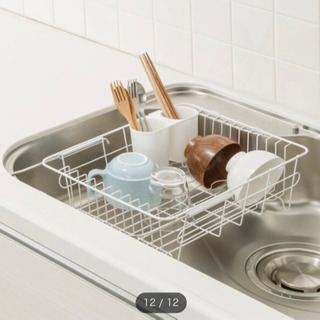 水切り食器カゴ、食器などの画像