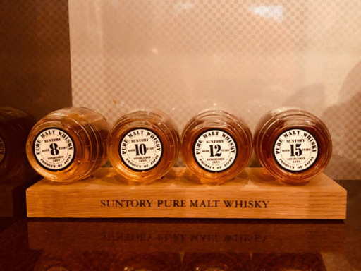 【レトロ】サントリー ピュア未開封品　モルトウイスキー エイジングセット  150ml樽×4種