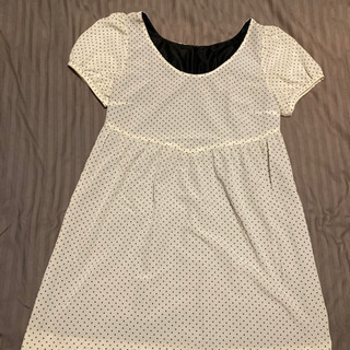 【0円】MILKFED 白の水玉ワンピース