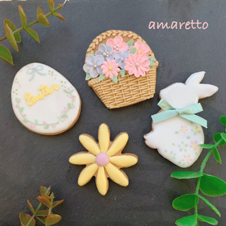 3月4月　たくさんお花を咲かせましょう　アイシングクッキーレッスン