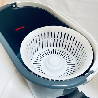 マイクロファイバー回転モップ　水切りバケツ【未使用】の画像