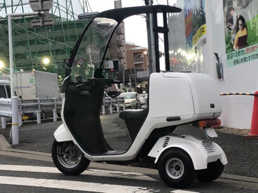 御成約有難う御座いました☆NEWオバフェン!消耗品OK!2ストジャイロキャノピーワゴンミニカー改　新品オ-バ-フェンダ-&鍵付リヤワゴンBOX装備!ノ-ヘルOK!