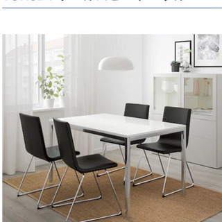 IKEA テーブル　ガラストップ torsby 3/13までに取...