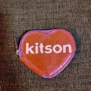【500円均一】kitson　PINKハート小銭入れ　ラメ入り