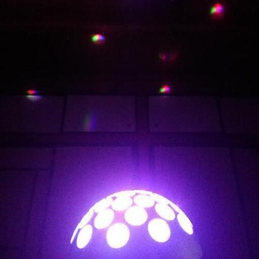 ③自光式ミラーボール　American DJ SUNRAY TRI LED DMX　取扱説明書付き