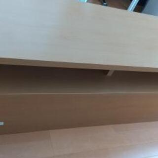 天然木 大型テレビボード テレビ台【中古傷あり】の画像