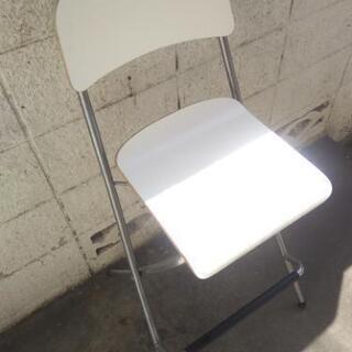 イケア IKEA 折りたたみチェア 白 ホワイト white