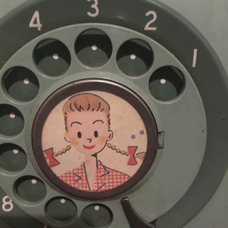 黒電話　ミントグリーン　上田三根子　昭和レトロの画像