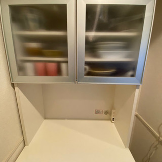 食器棚　家電収納付の画像