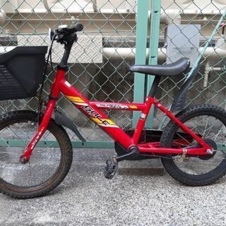 子供用 自転車 16インチ赤(中古)5,000円でお譲りします