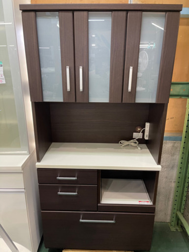 ニトリ　食器棚　レンジボード　885×1800×400 中古