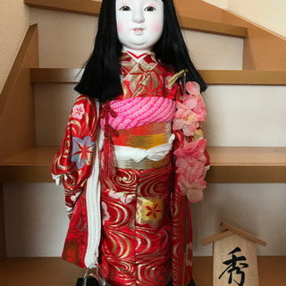 【無料】秀月の市松人形　15号　箱つき