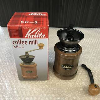  未使用】カリタ Kalita コーヒーミル 手挽き ブラウン KH-3の画像