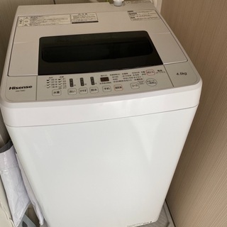 ☆売ります☆洗濯機　Hisense HW-T45C(2020年購入)