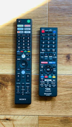 リモコン２個セット★SONY★SHARP★美品★